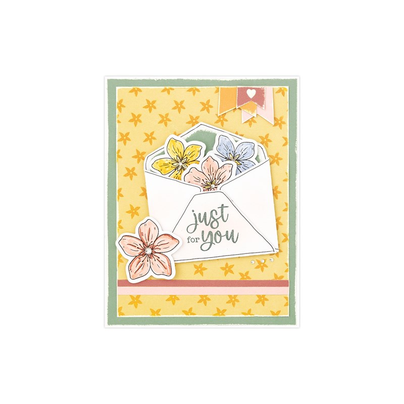 Cherry Blossom Wishes Stamp + Thin Cuts