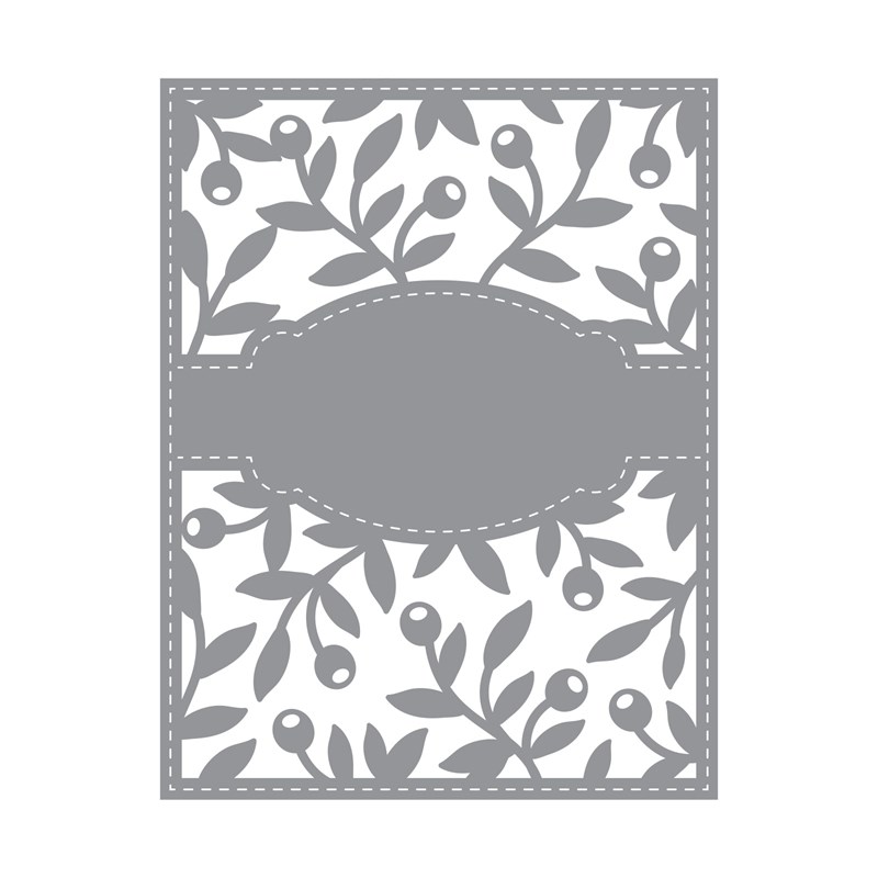 Olive Branches Background Thin Cuts