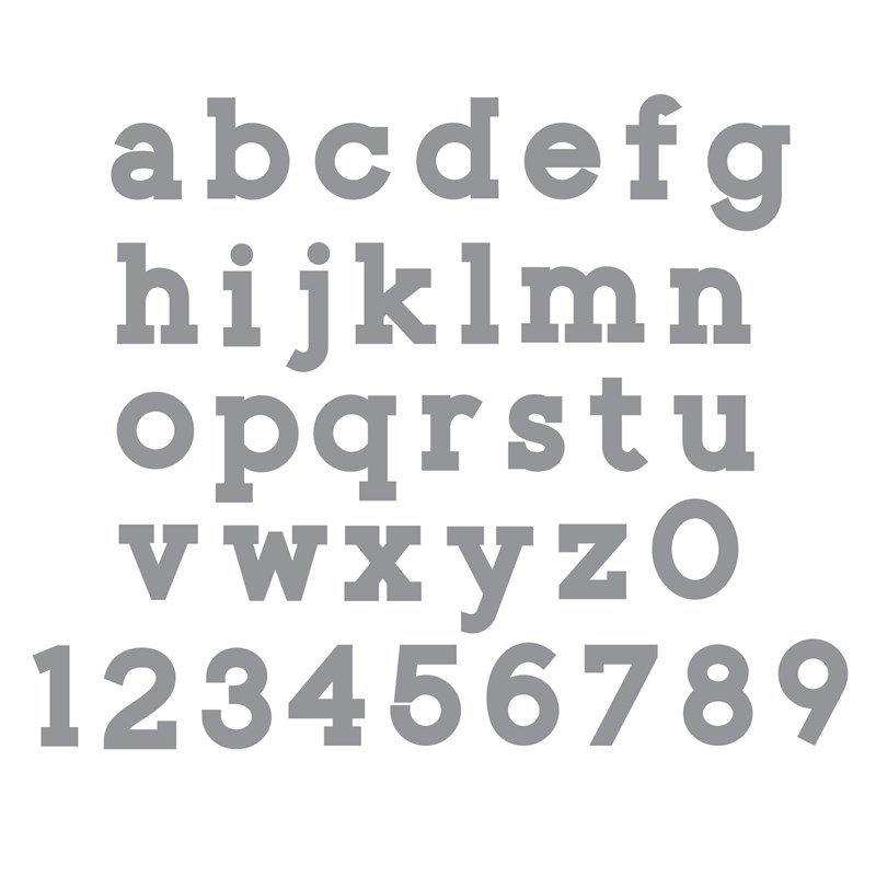 Simple Serif Lowercase Thin Cuts