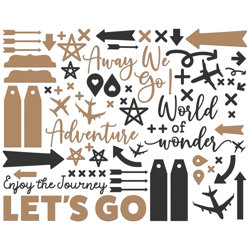 Let's Go Anywhere Die-cuts