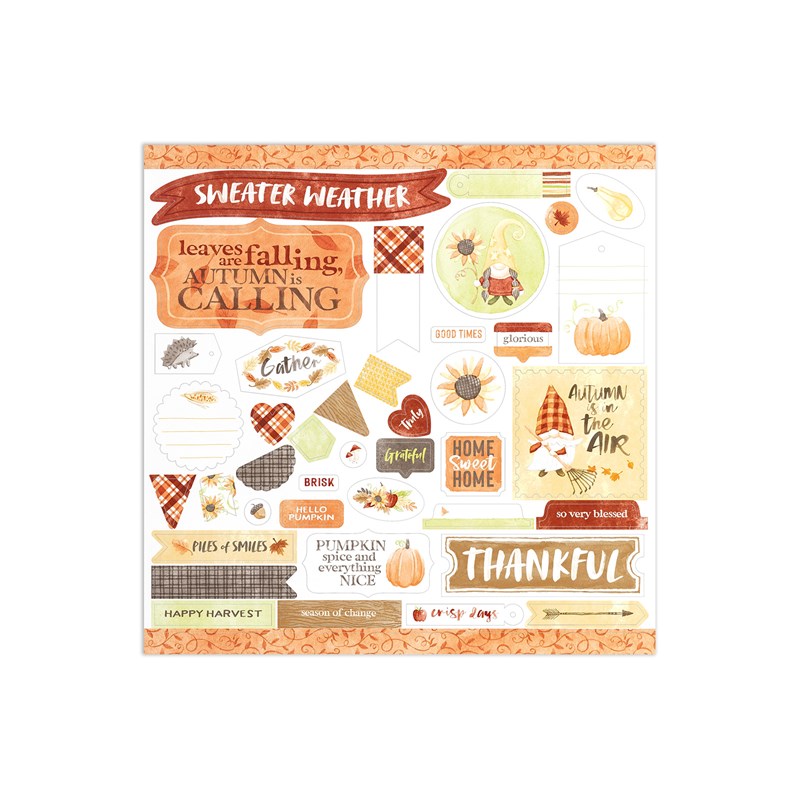 Gnomes for Autumn Sticker Sheet