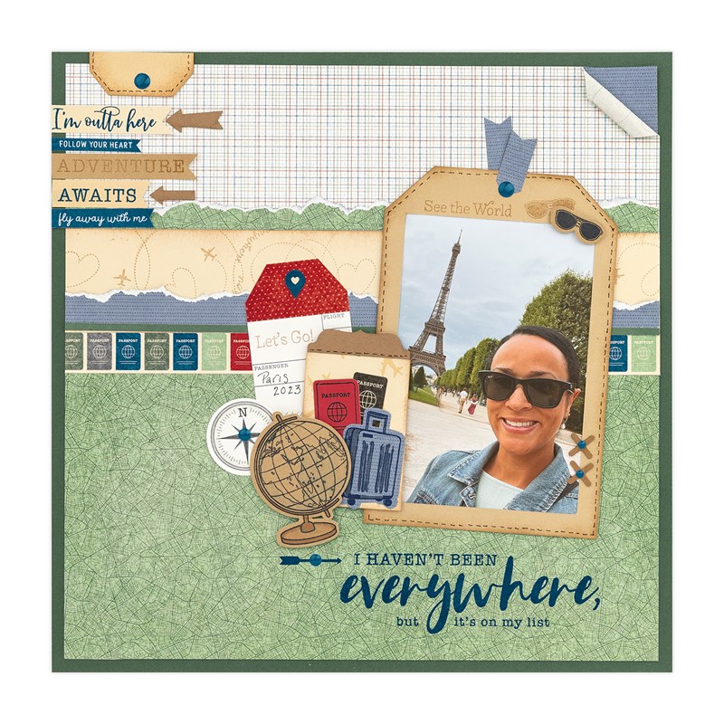 Let's Go Anywhere—Scrapbooking Stamp Set