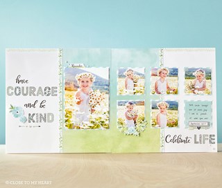 Innovative, creative, and always versatile-here's just one example of these stamps in use.