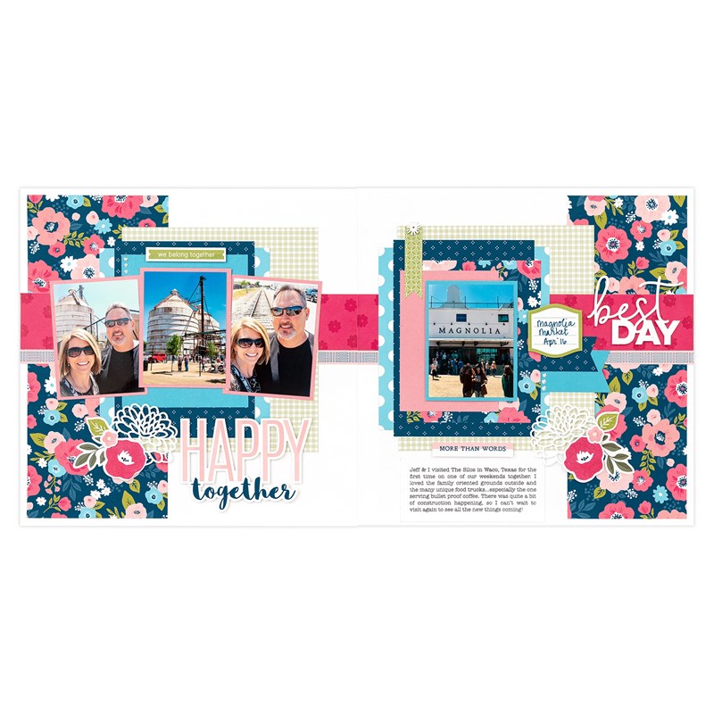 Flower Shoppe Scrapbooking Workshop Kit (without stamp + Thin Cuts)