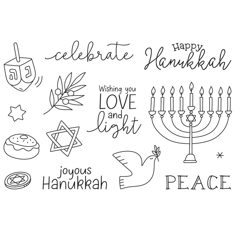 Joyous Hanukkah Stamp Set