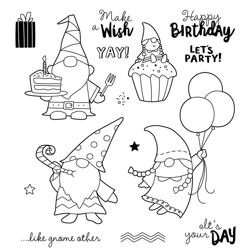 Party Gnomes Stamp Set