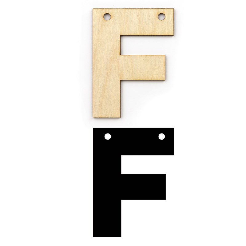 Alphabet Banner—F