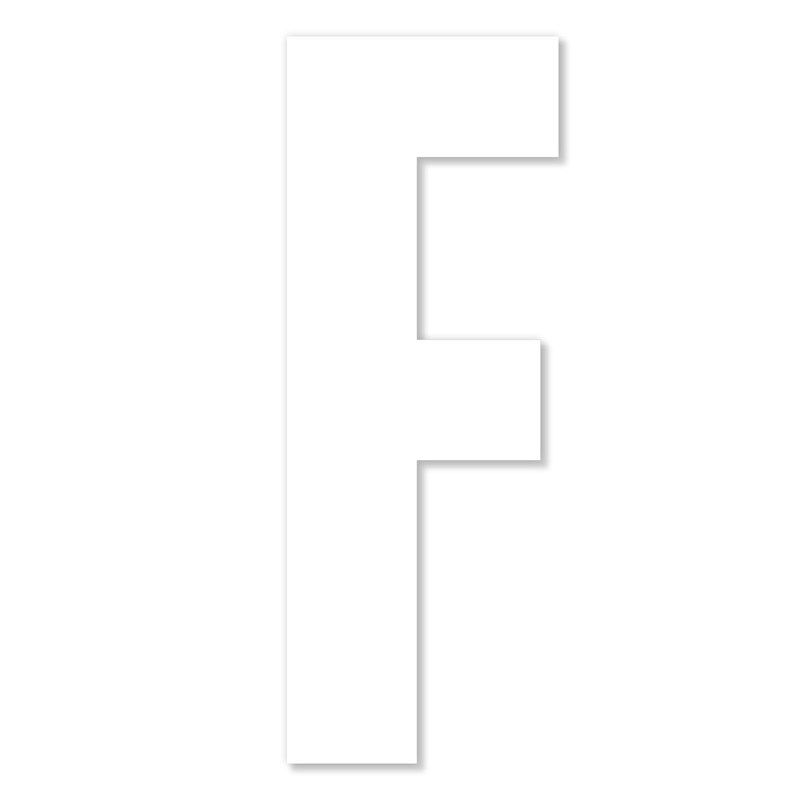 Chipboard Monogram—F