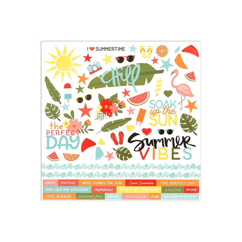 Summer Vibes sticker sheet