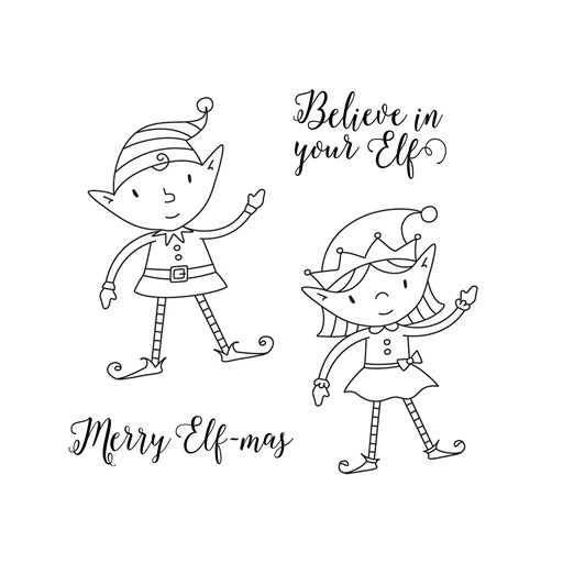 Merry Elf-mas Stamp Set (B1821)