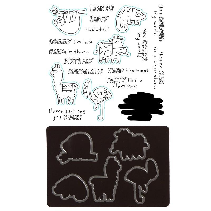 Wild & Punny Stamp + Thin Cuts