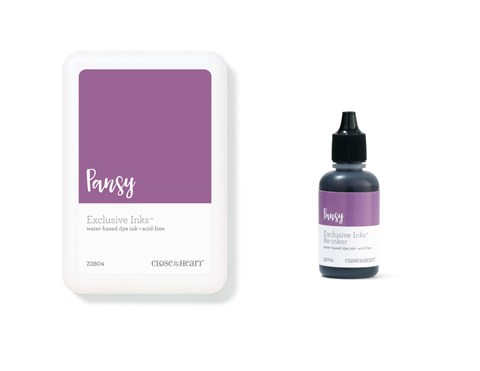 Pansy Exclusive Inks™ Stamp Pad + Re-inker (CC1403)