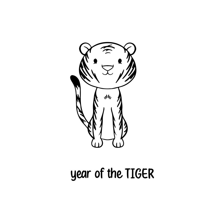 Year of the Tiger Stamp Set