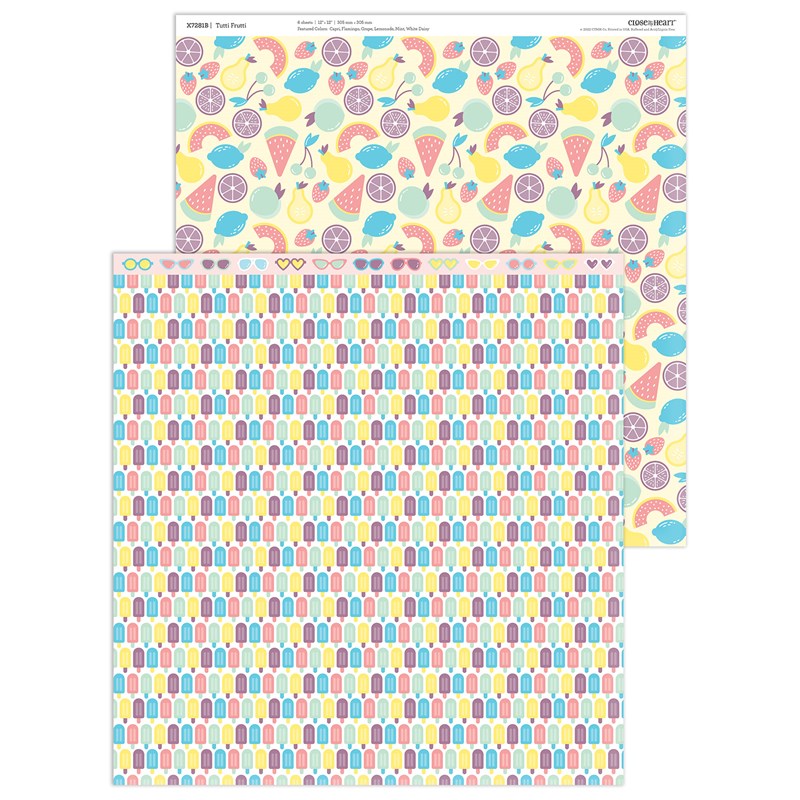 Tutti Frutti Paper Packet + Sticker Sheet
