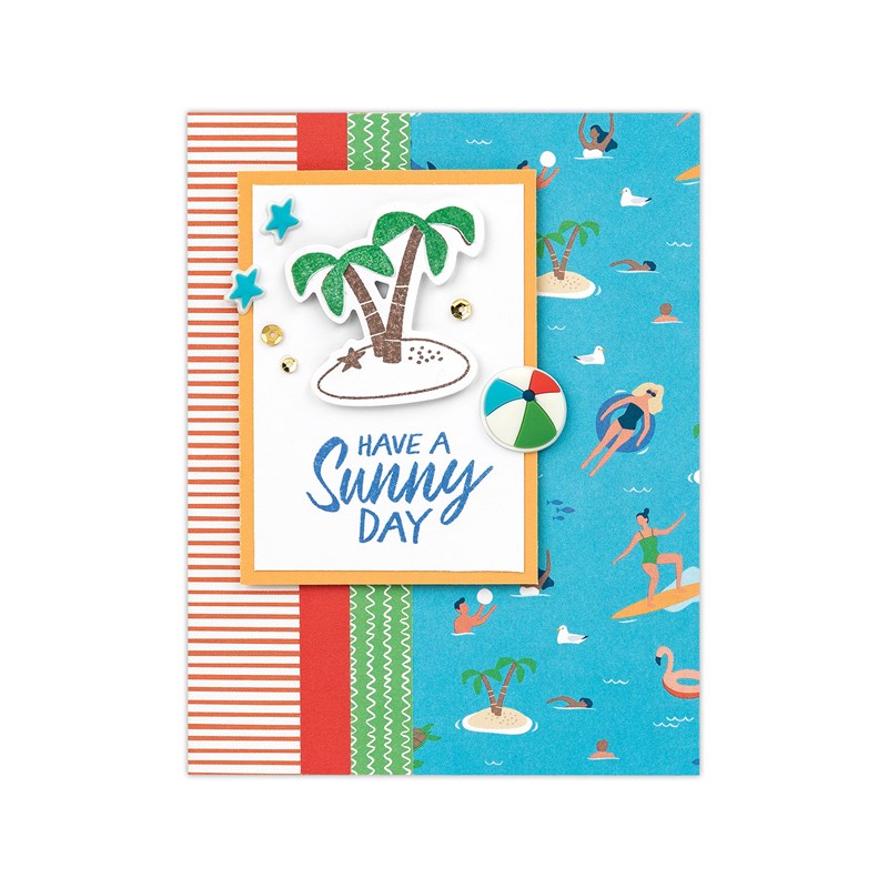Beach Party—Cardmaking Stamp Set