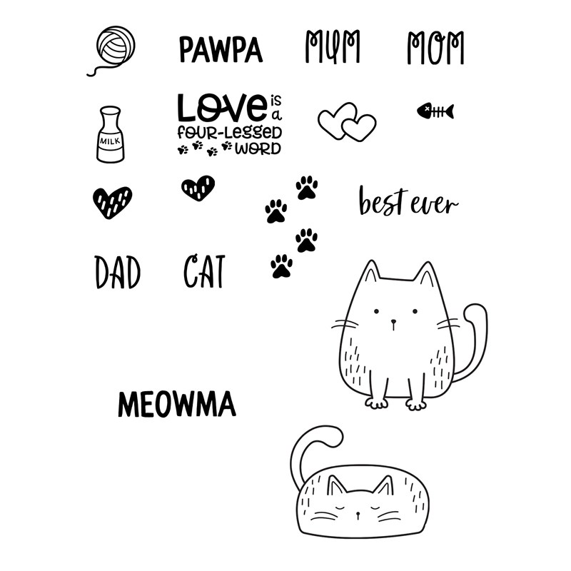 Meowma & Pawpa Stamp Set