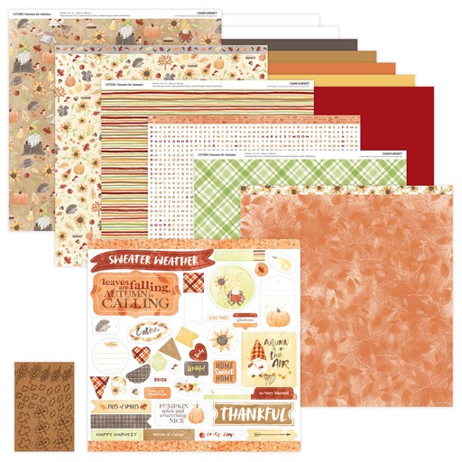 Gnomes for Autumn Scrapbooking Workshop Kit (without stamp or Thin Cuts) (CC72349)