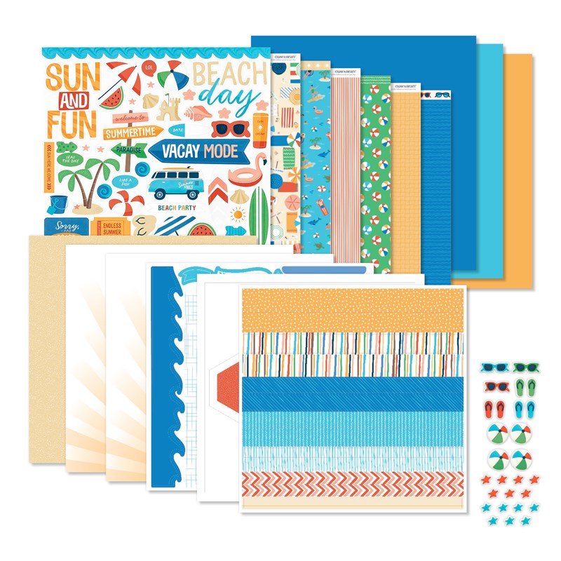 Beach Party Scrapbooking Workshop Kit (without Memory Protectors™)
