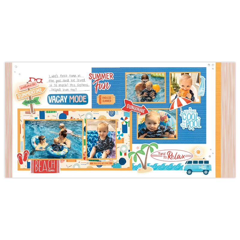 Beach Party—Scrapbooking Stamp Set