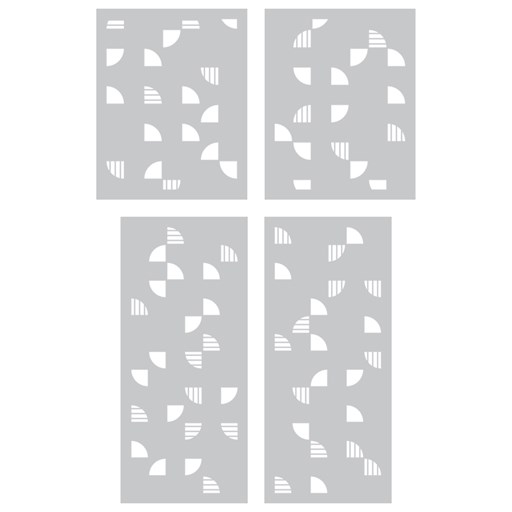 Quadrant Card Front Stencils (CC92310)