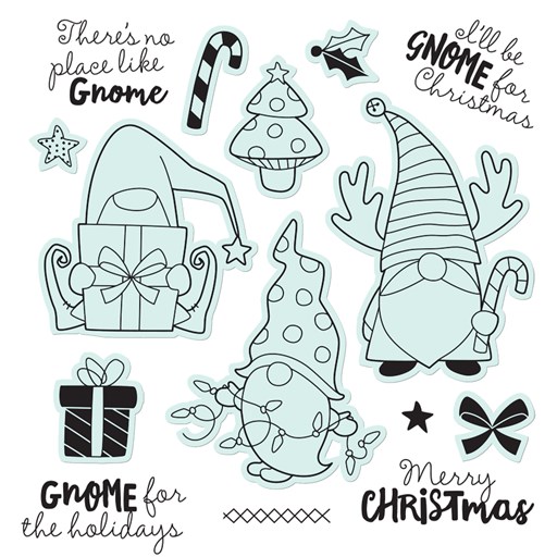 Gnome for Christmas Stamp + Thin Cuts (Z3902)