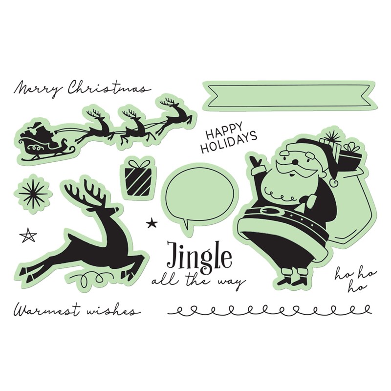 Jingle Joy—Cardmaking Stamp + Thin Cuts