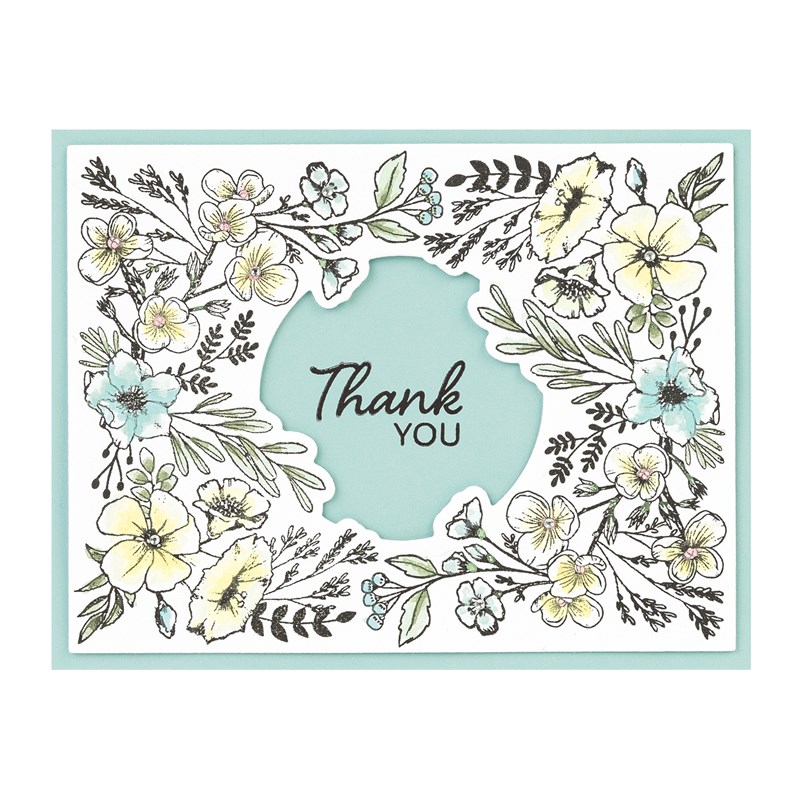 In Full Bloom—Cardmaking Stamp + Thin Cuts