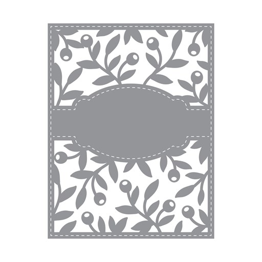 Olive Branches Background Thin Cuts (Z3679)