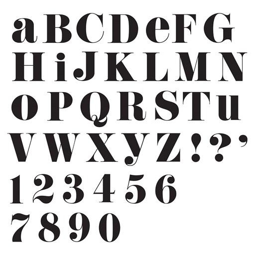 Moxie Alphabet Stamp Set (E1072)