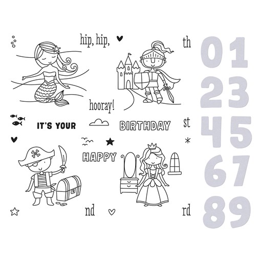 Birthday Numbers Stamp + Thin Cuts (Z4448)