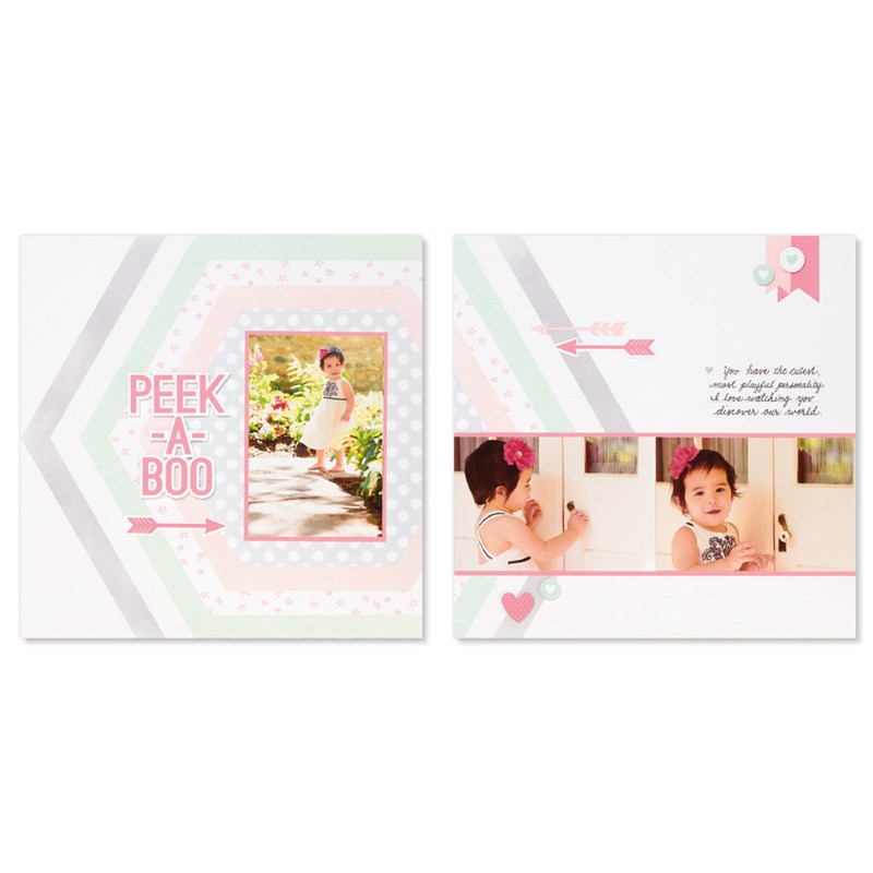 The Story Begins (Baby Girl) Cut Above® Layout Kit