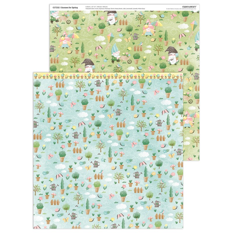 Gnomes for Spring Paper Packet + Sticker Sheet