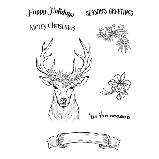 Christmas Reindeer Stamp Set (C1959)