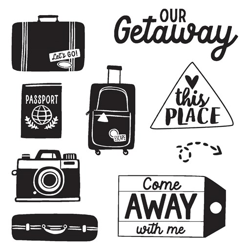 Are We There Yet?—Scrapbooking Stamp Set (D2141)