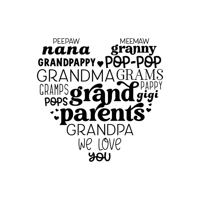 We Love Grandparents Stamp Set