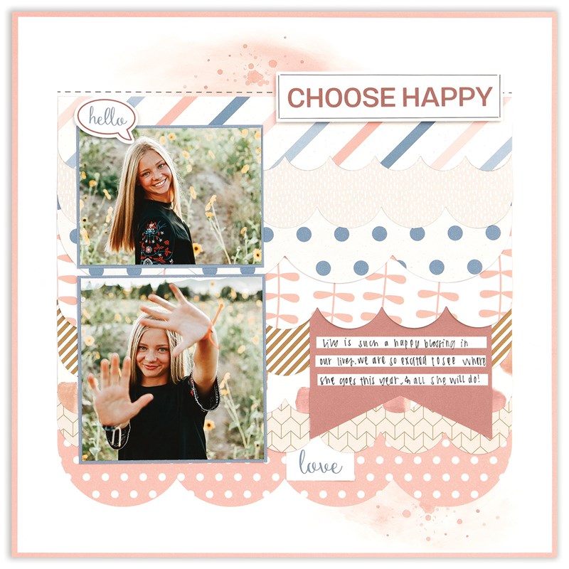 Easy-to-Make Baby Scrapbook Layout – No Cutting Required