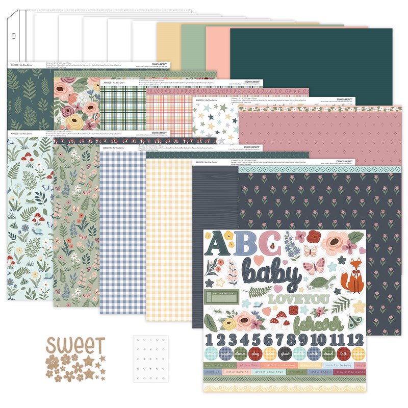 As You Grow Scrapbooking Workshop Kit  (without stamp or Thin Cuts)