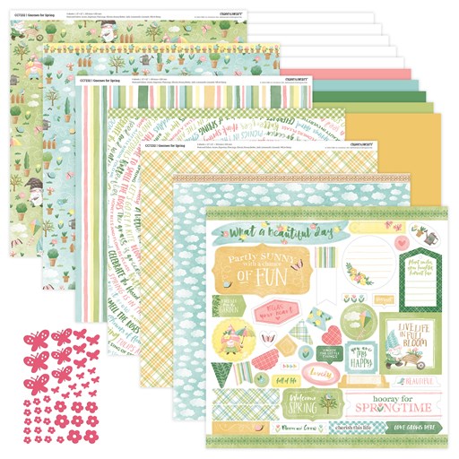 Gnomes for Spring Scrapbooking Workshop Kit (without stamp or Thin Cuts) (CC72345)