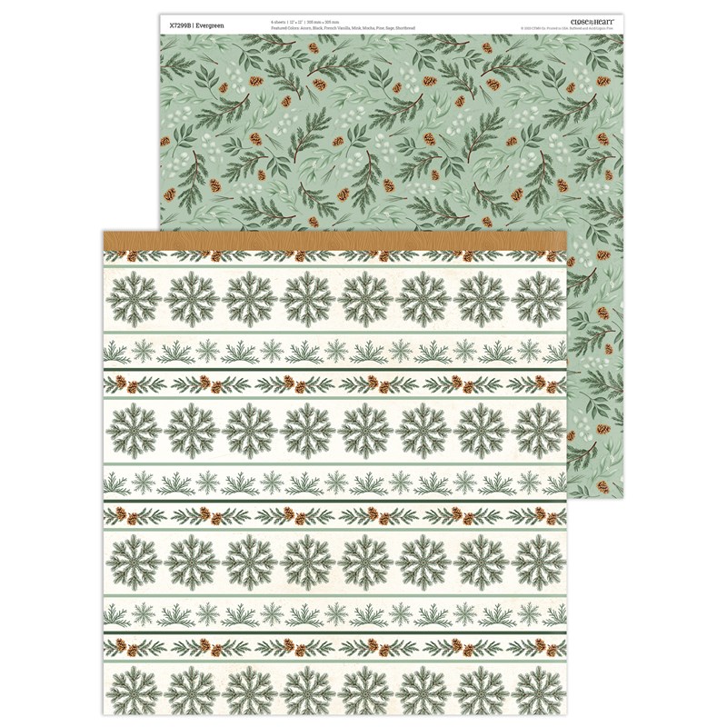 Evergreen Paper Packet + Sticker Sheet