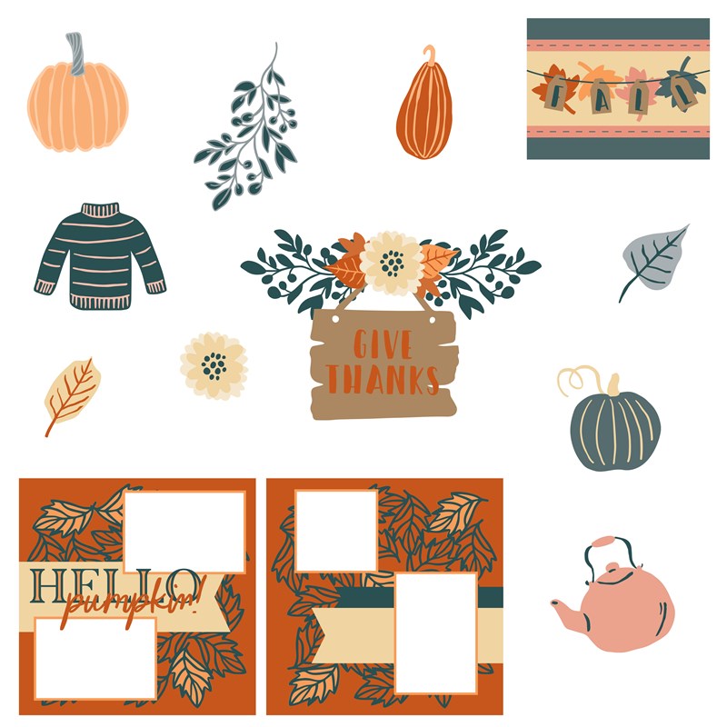 Pumpkin Spice Digital Art Collection