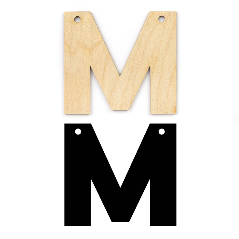 Alphabet Banner—M
