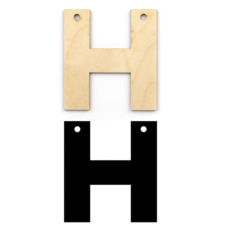 Alphabet Banner—H