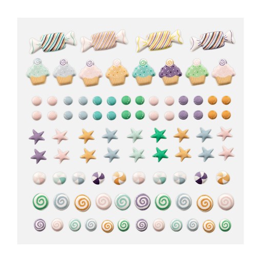 I Want Candy Puffy Stickers (CC10234)