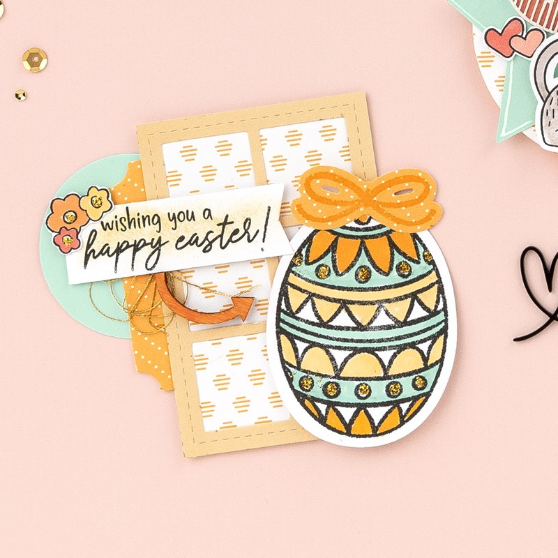 Easter Egg Stamp + Thin Cuts
