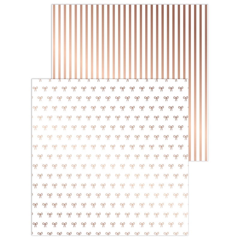 Rose Gold Foil Patterns Paper Packet