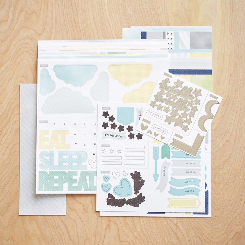 The Story Begins (Baby Boy) Cut Above® Layout Kit