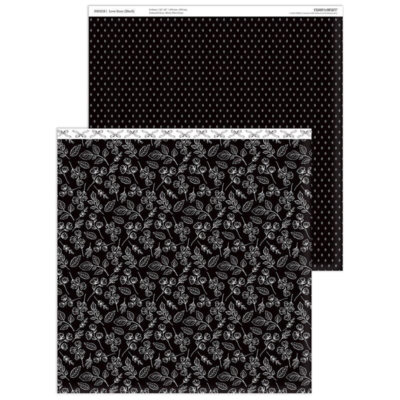 Love Story Paper Packet (Black)