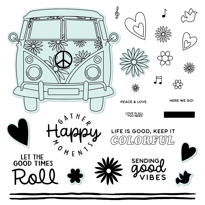Let the Good Times Roll Stamp + Thin Cuts