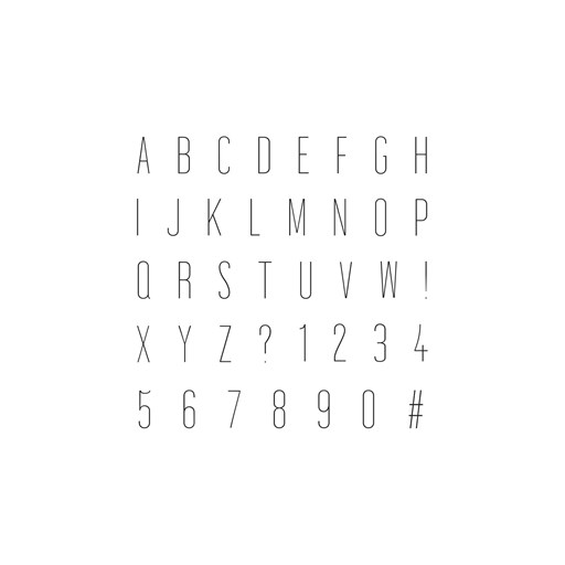 Memo Alphabet Stamp Set (A1269)