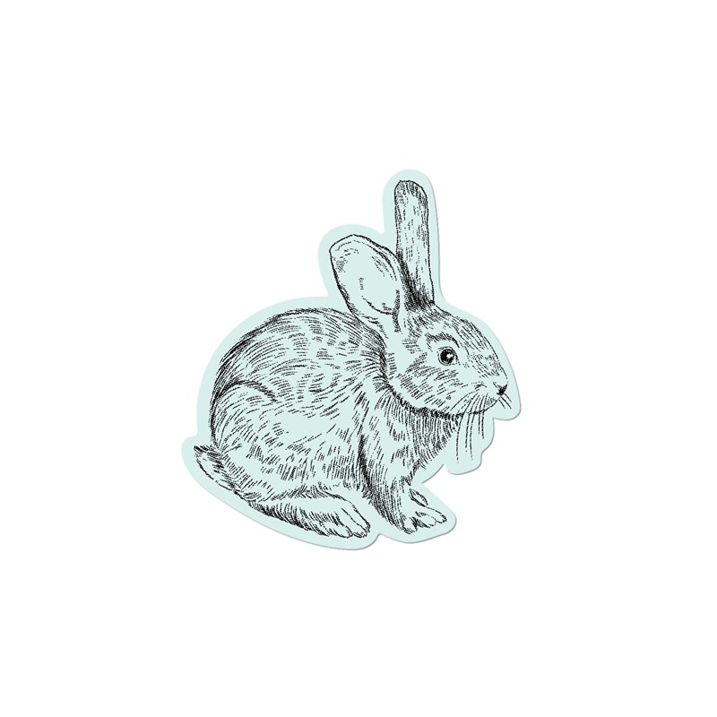 Spring Rabbit Stamp + Thin Cuts